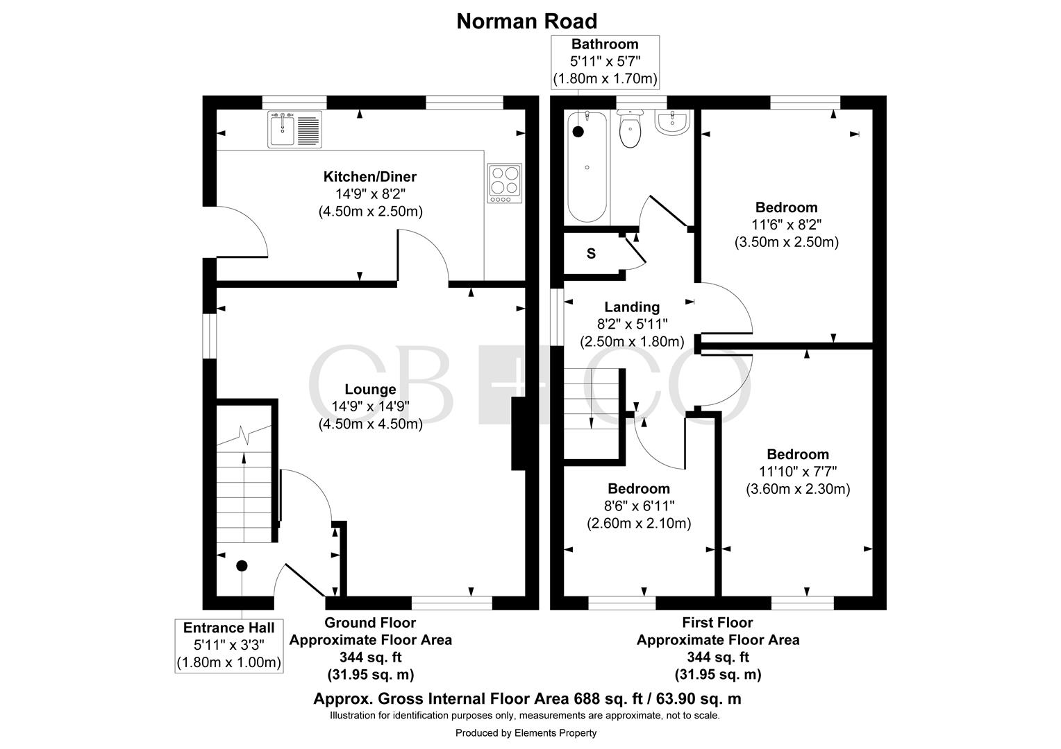 39, Norman Road, Burton-On-Trent floorplan