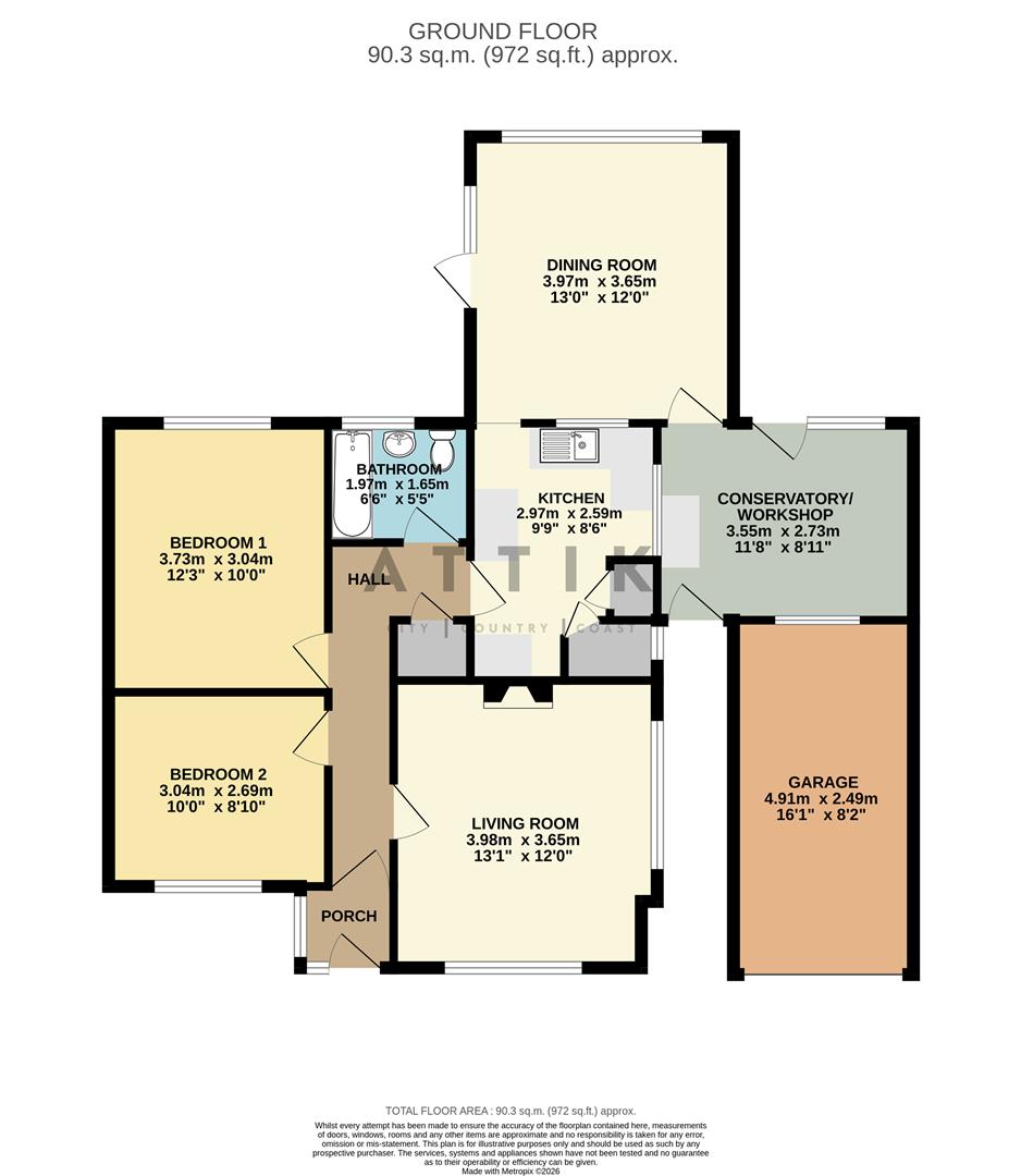 8, Oak Way, Halesworth floorplan