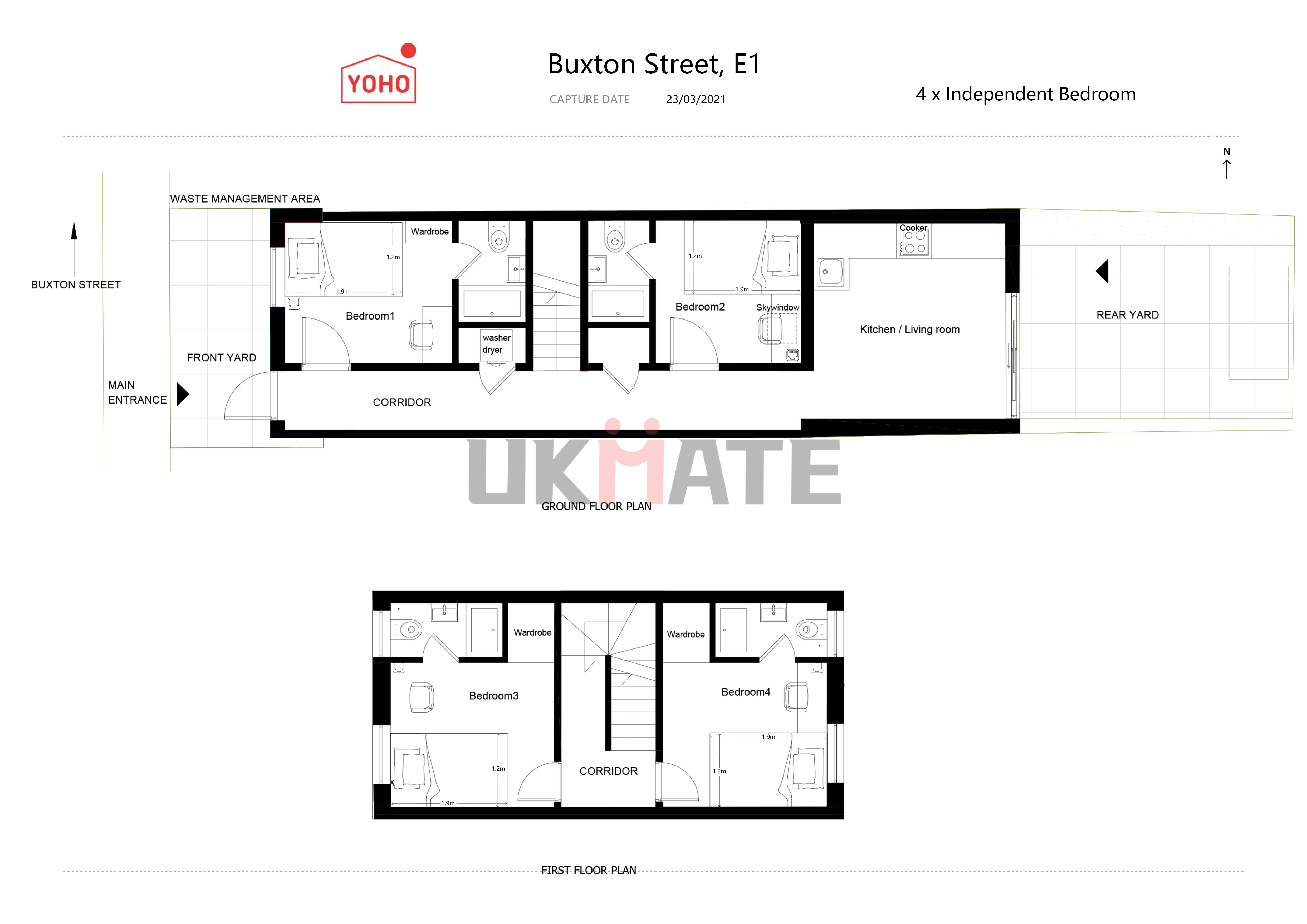 58, Buxton Street, London floorplan