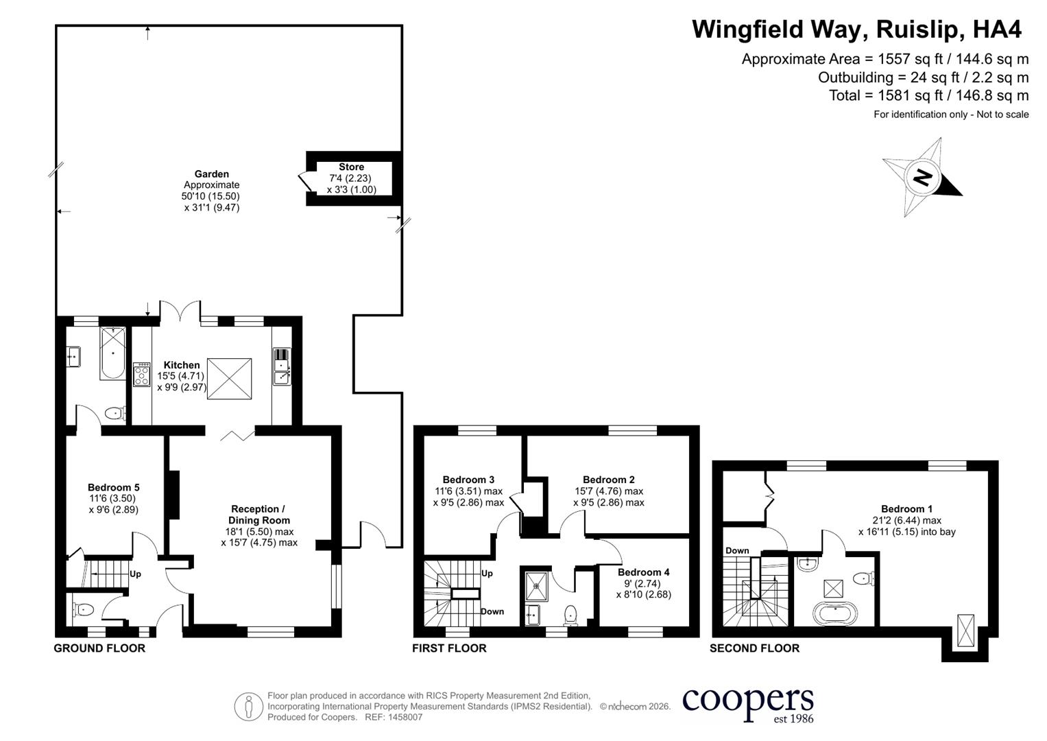 34, Wingfield Way, Ruislip floorplan