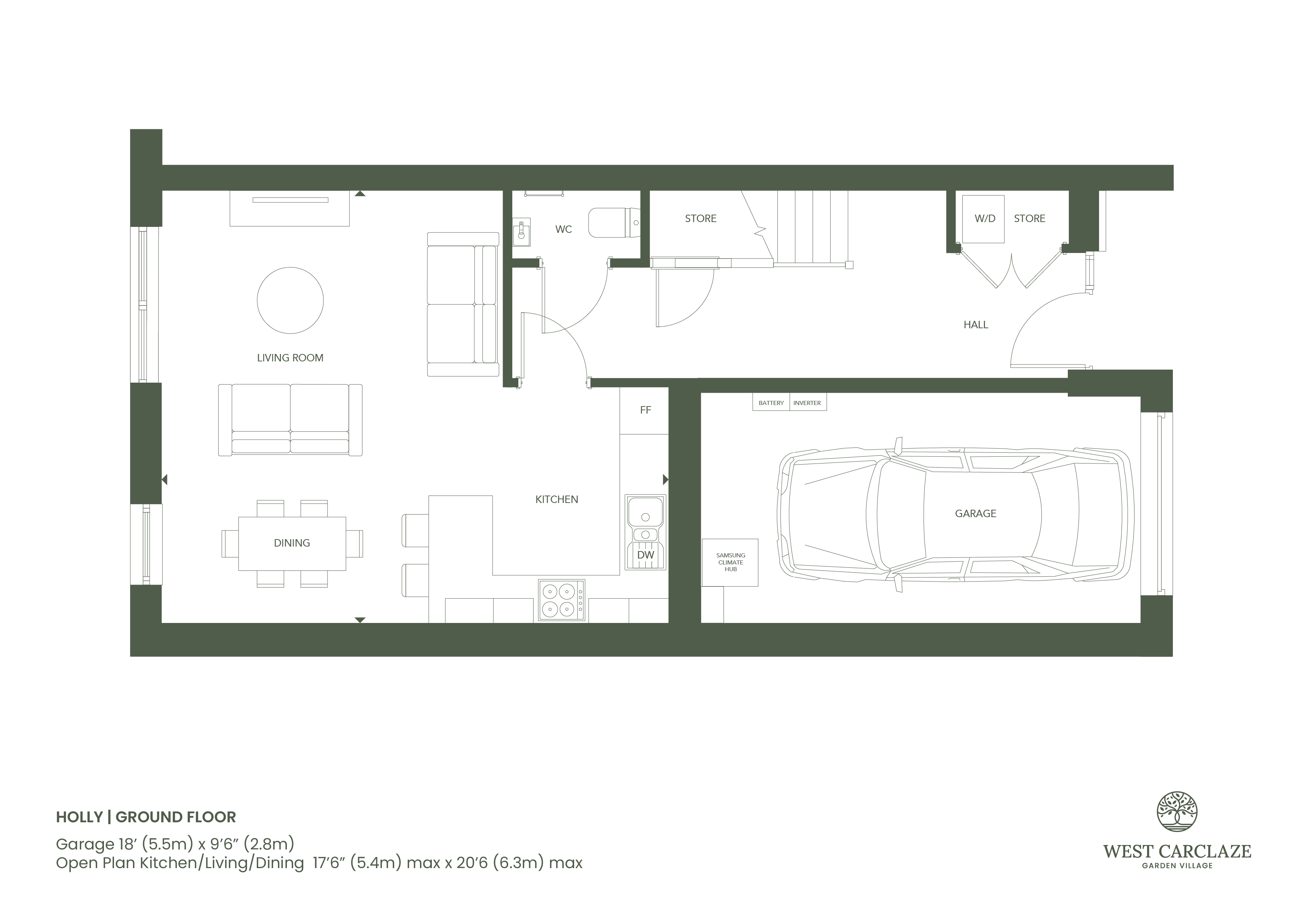 The Holly,, The Holly - West Carclaze Garden Village, Cornwall floorplan