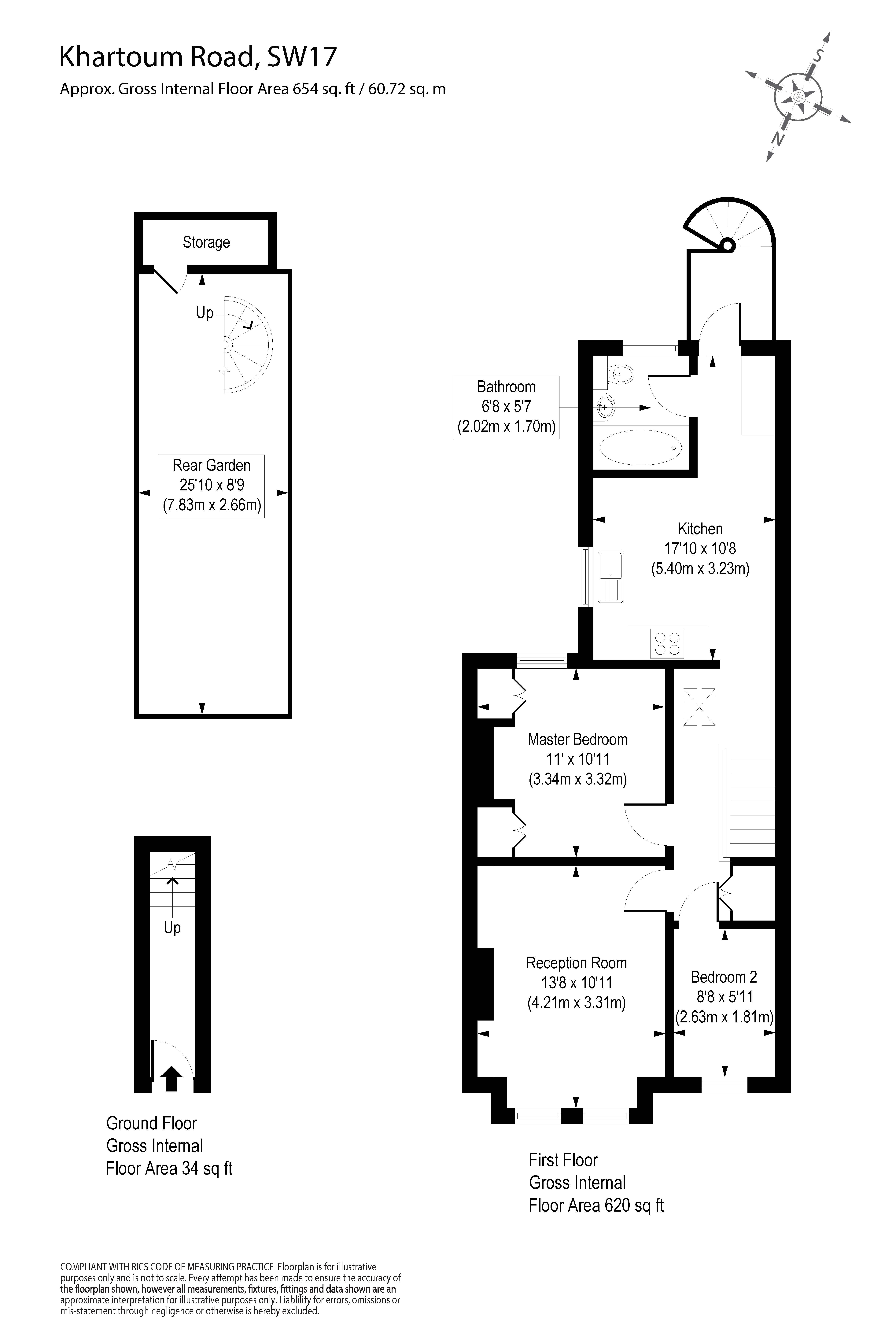 A, 25, Khartoum Road, London floorplan