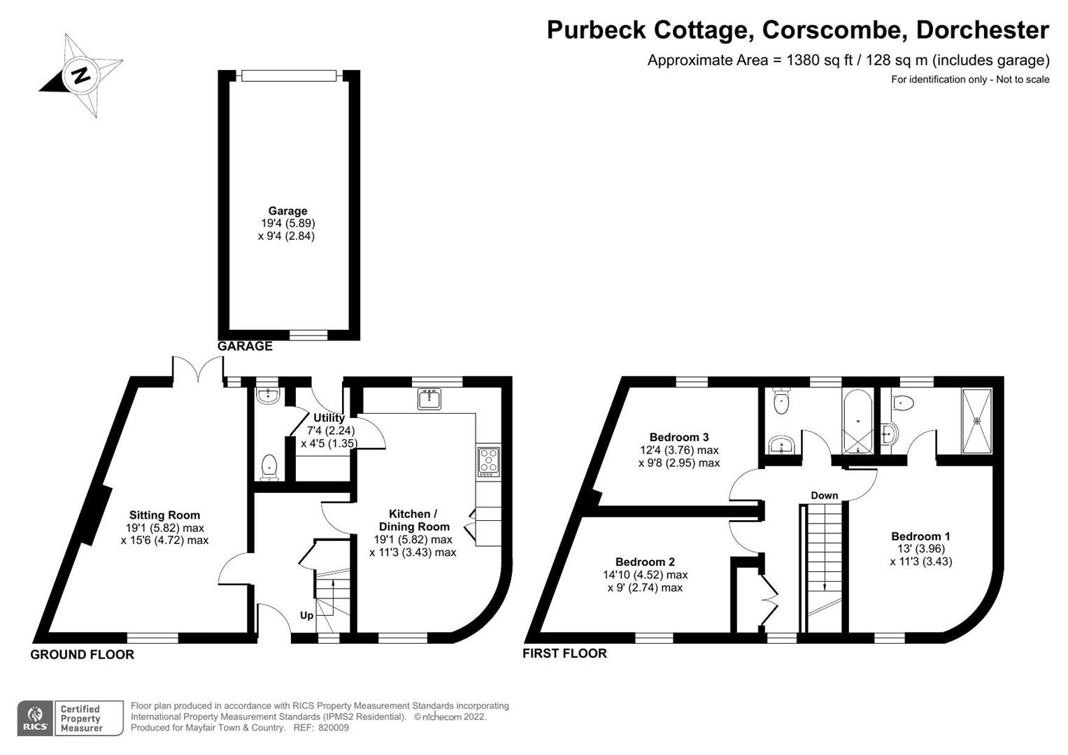 Purbeck Cottage, Court Hill, Dorchester floorplan