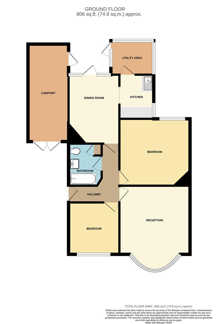 74, Clinton Crescent, Hainault floorplan