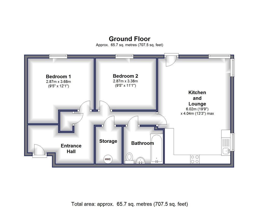 2 Bedrooms Flat to rent in Centro West, Searl Street, Derby DE1