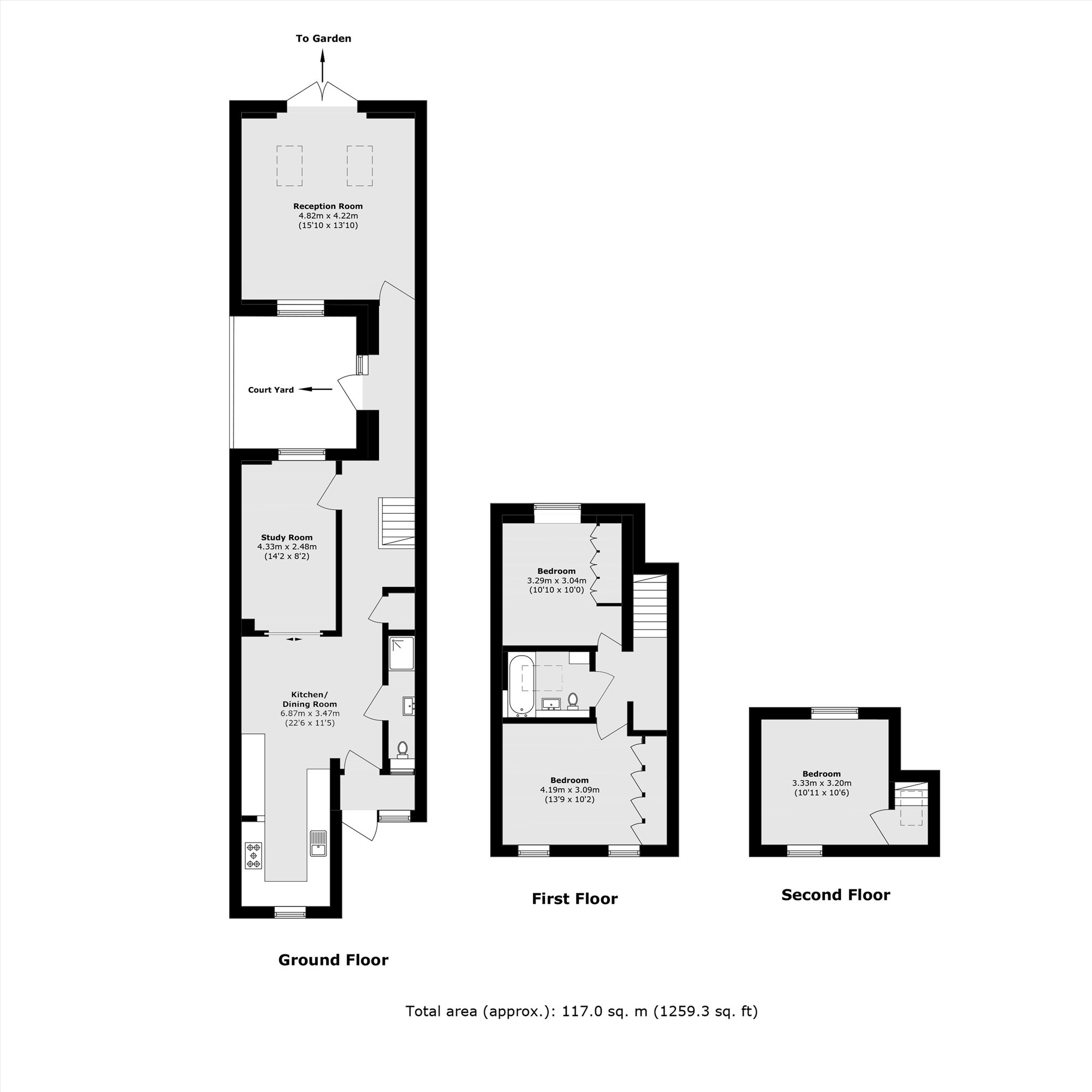 26, Howbury Road, London floorplan