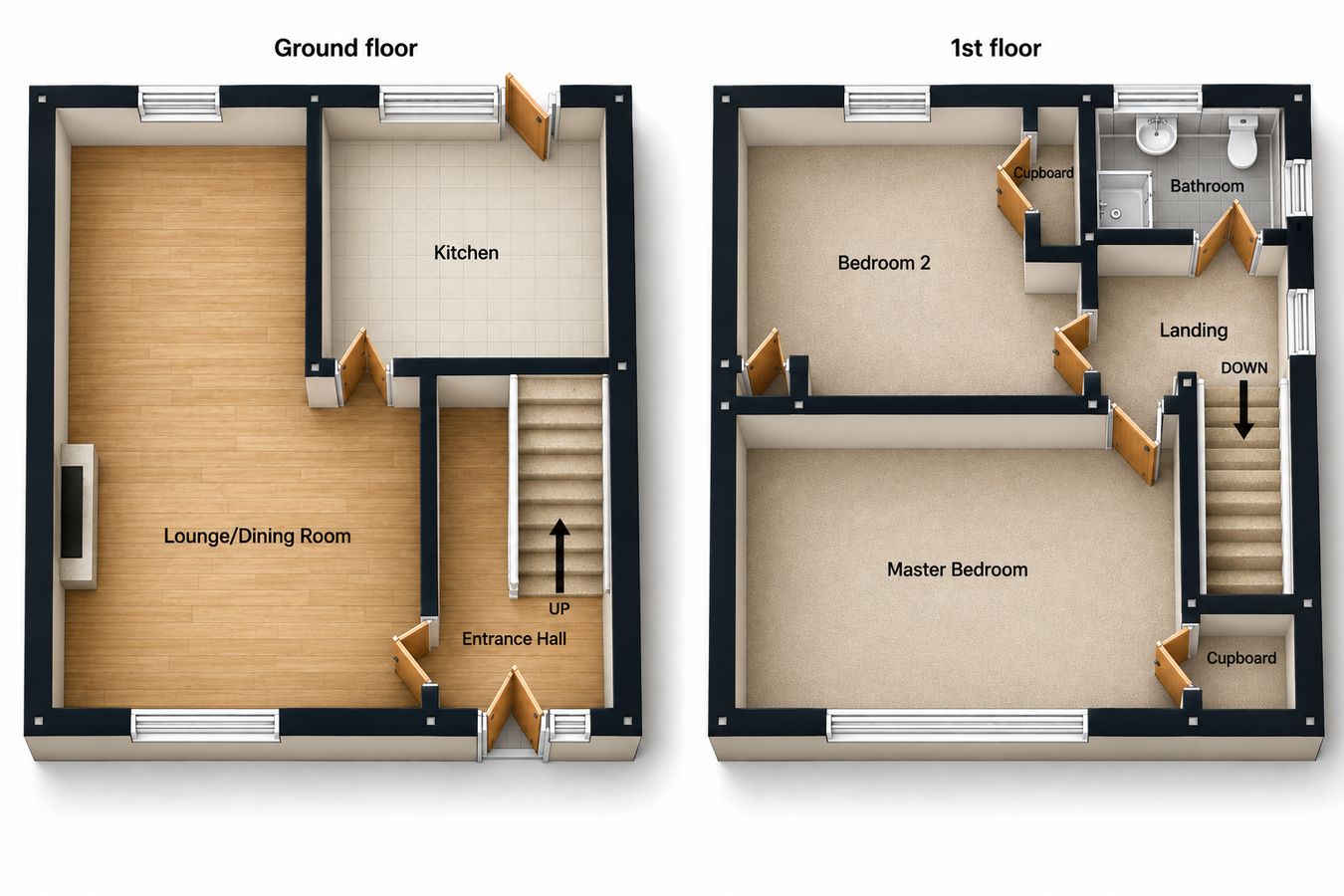 7, Castle Crescent, Denny floorplan