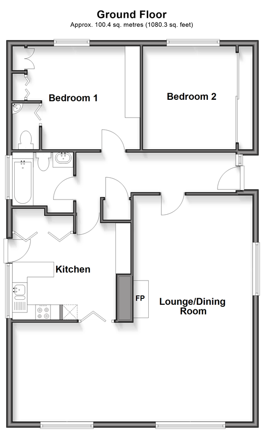 Birch End, West Chiltington floorplan