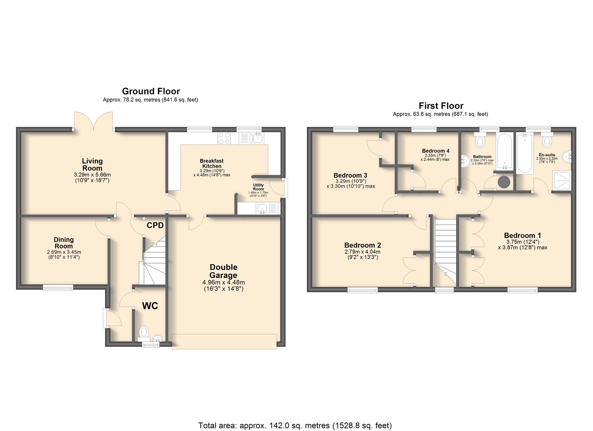 15 Upper Croft, Chesterfield floorplan