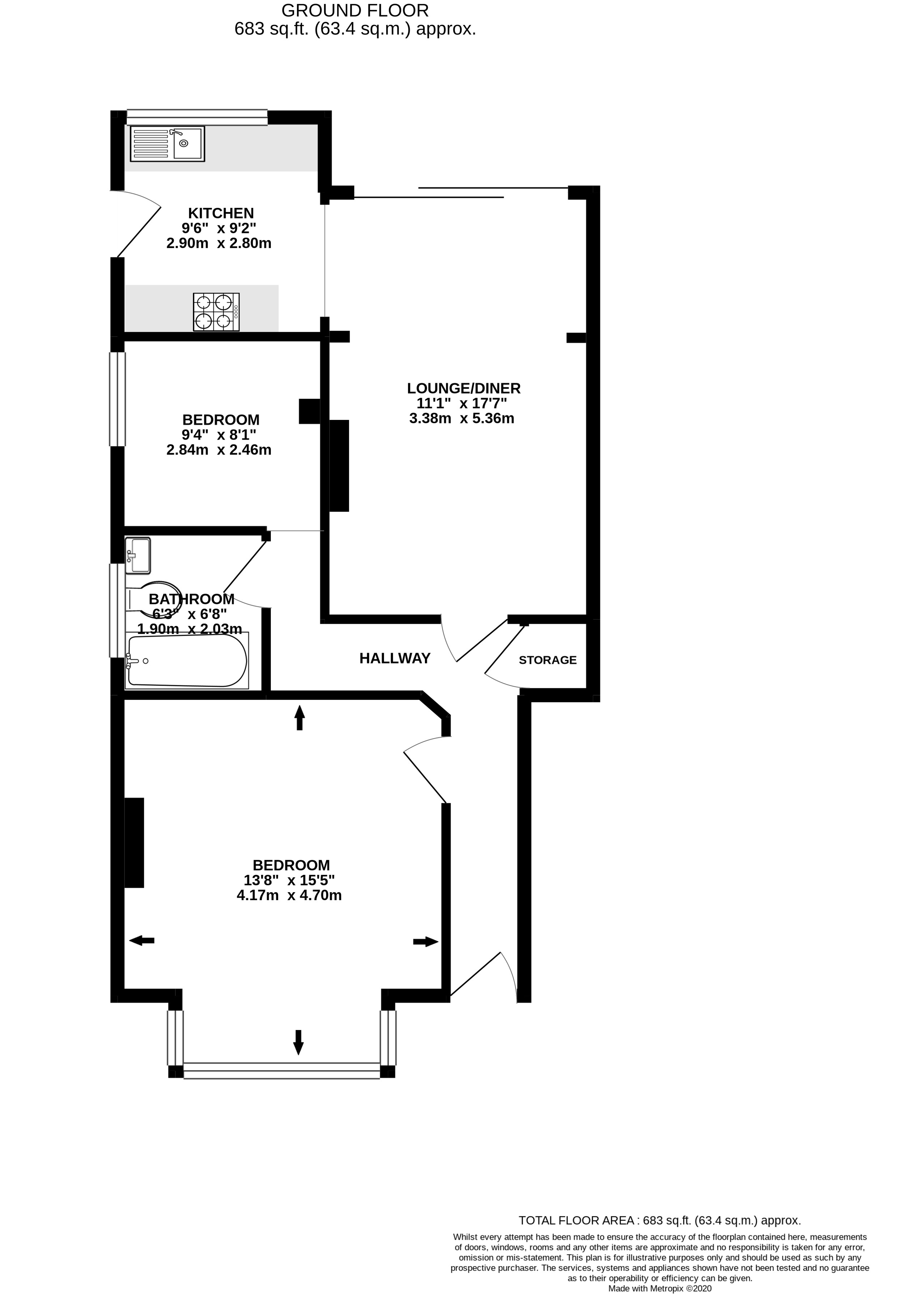 Park Lane, Carshalton SM5, 2 bedroom flat for sale 55608335