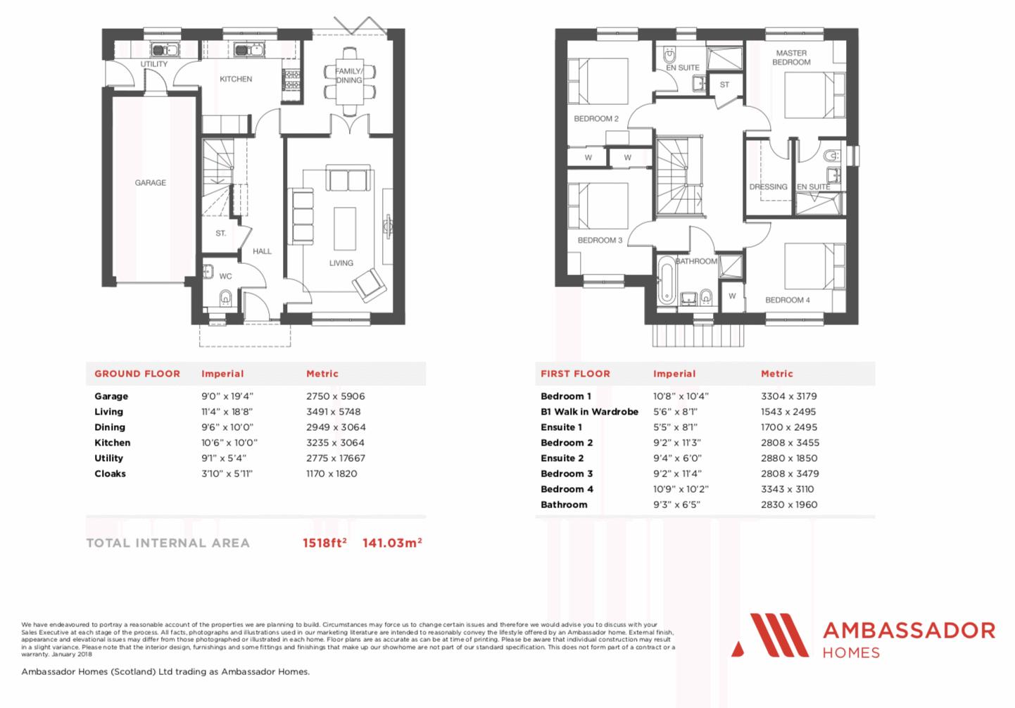 4 Bedrooms Detached house for sale in The Wallace, Plot 34, Millburn Gardens FK10