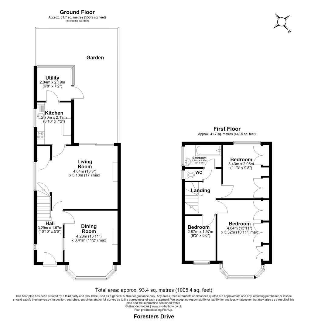 9, Forester's Drive, Walthamstow floorplan
