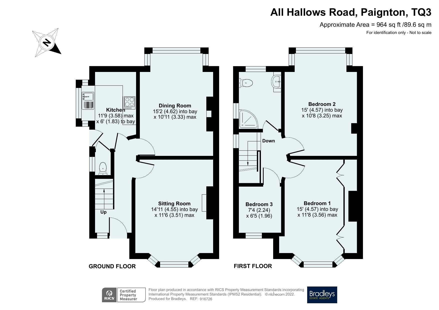 All Hallows Road, Preston, Paignton, Devon TQ3, 3 bedroom semidetached