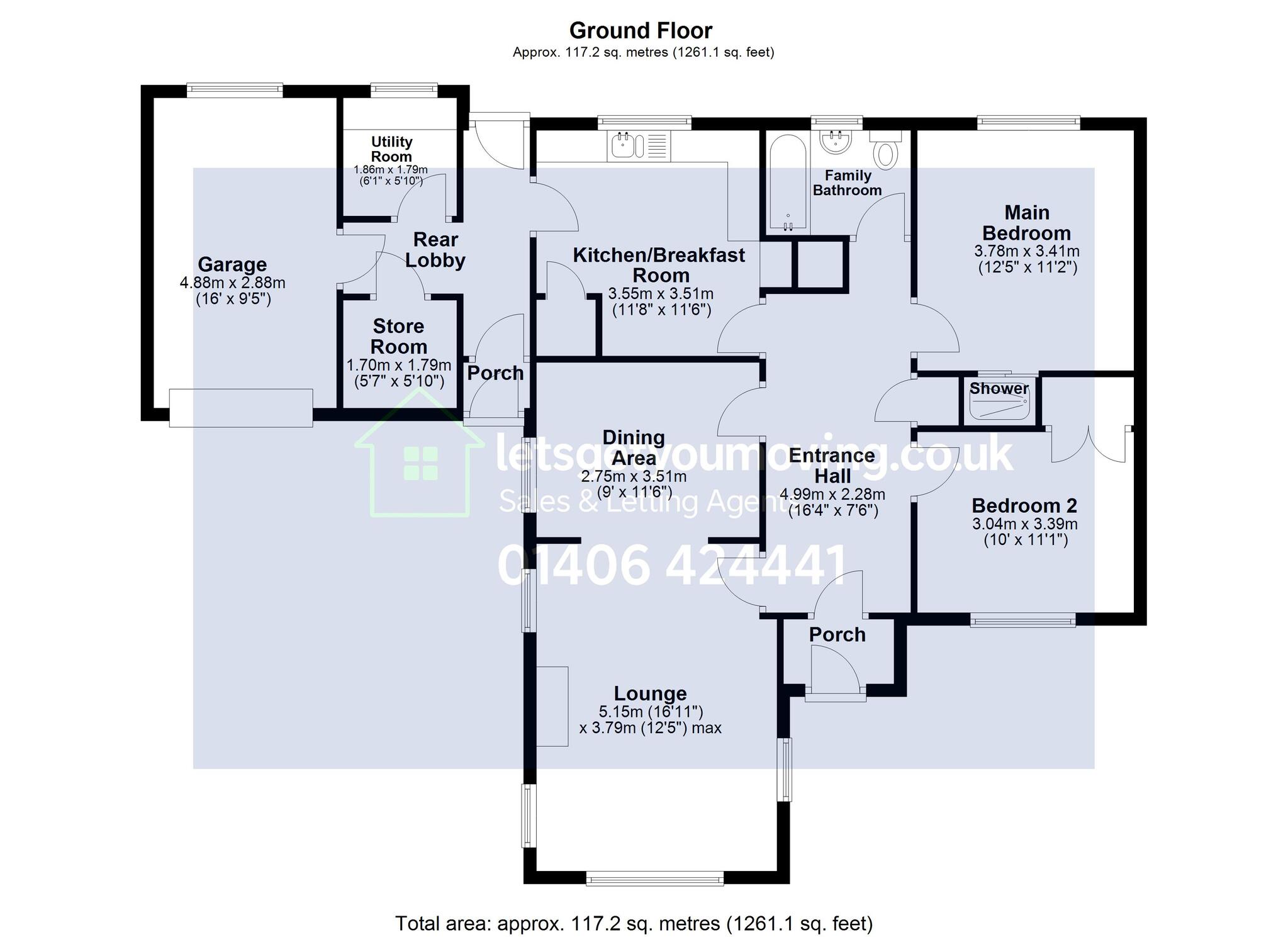 1 Barretts Close, Holbeach floorplan