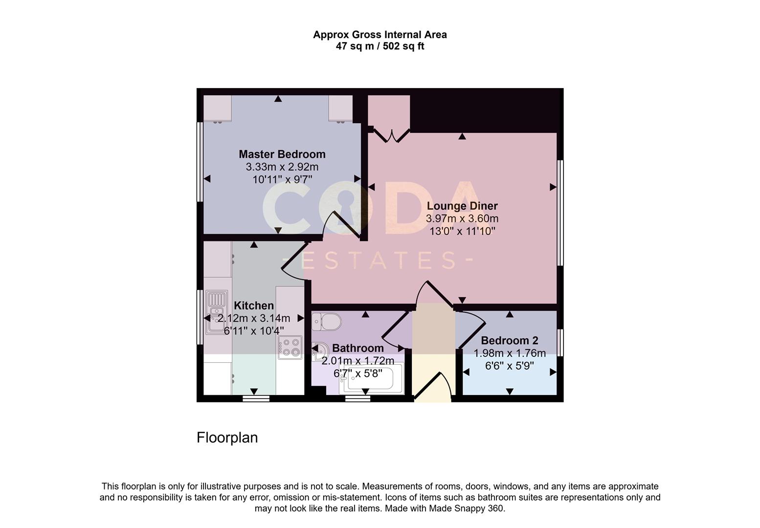 27, Haystack Place, Glasgow floorplan