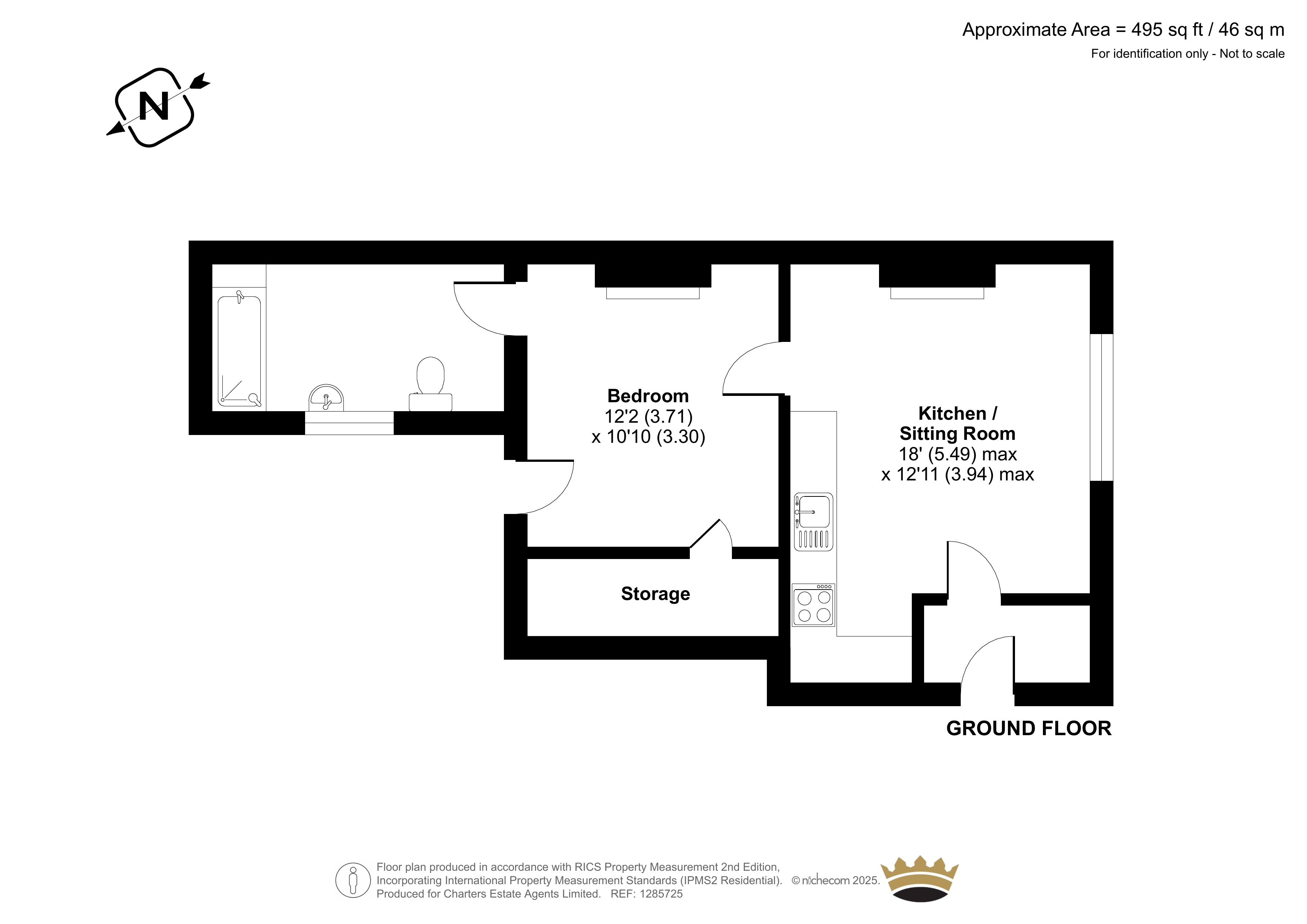 Flat 2, Kingshead,, Market Street, Hampshire floorplan