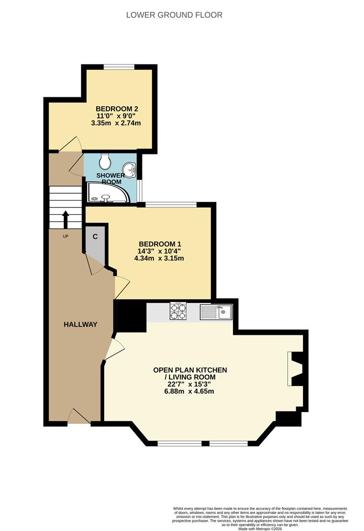 Flat 2, Lawn Court 26-27, Park Road, Bexhill-On-Sea floorplan