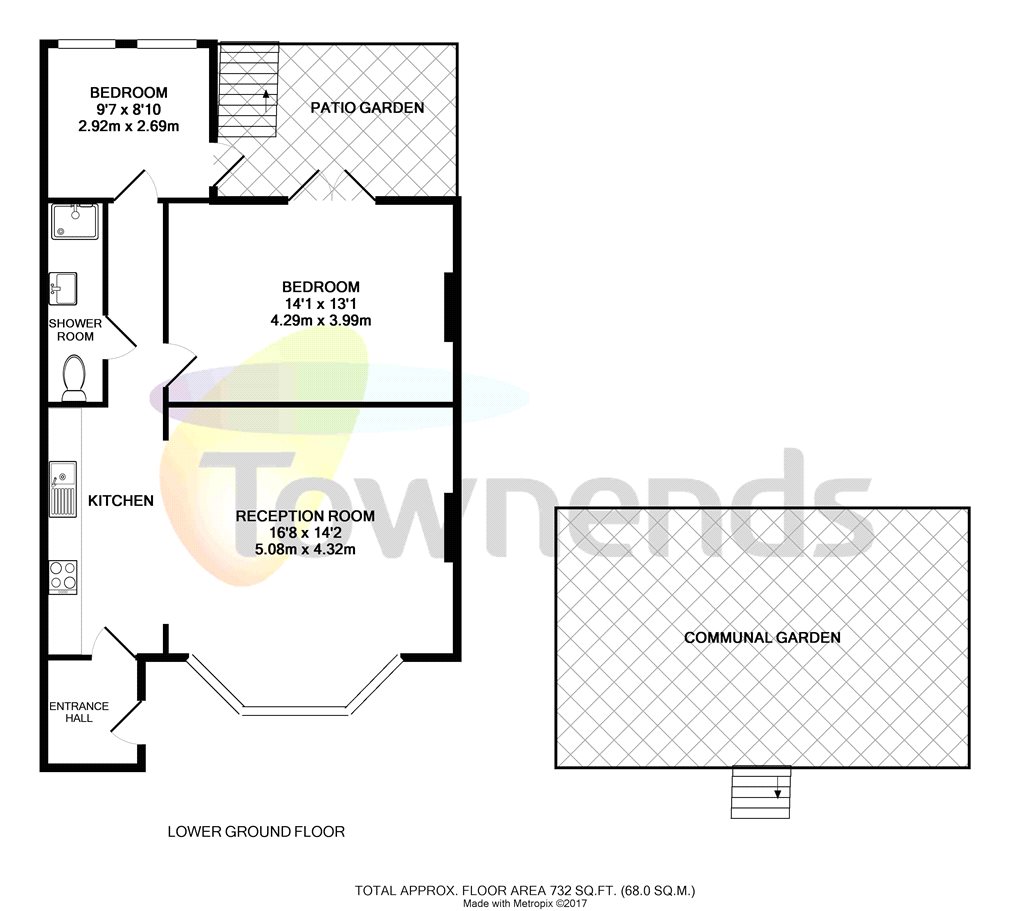 2 Bedrooms Flat to rent in Thorney Hedge Road, Chiswick, London W4