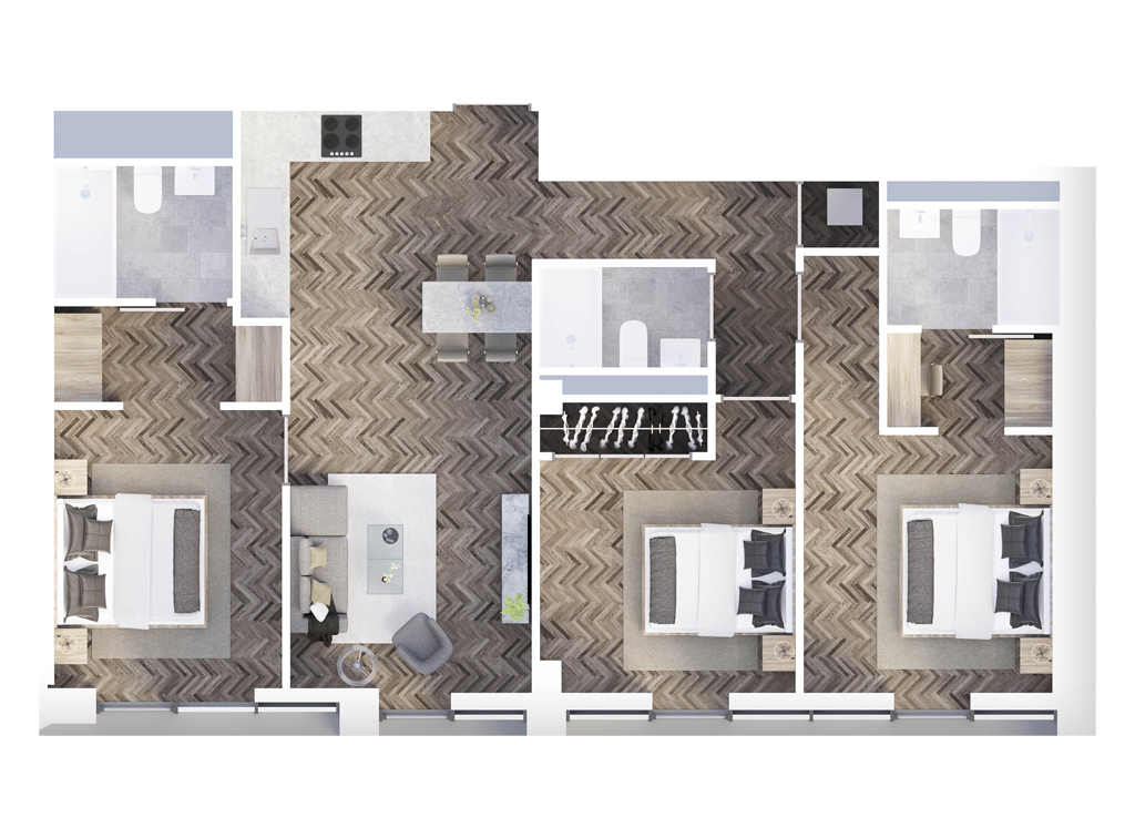 One Park Lane, Central Liverpool floorplan