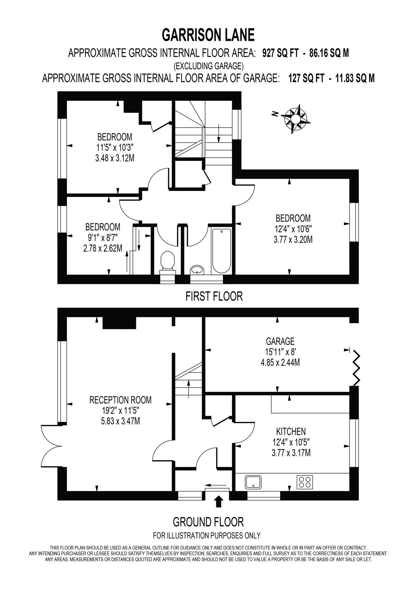 Garrison Lane, Chessington KT9, 3 bedroom semidetached house for sale