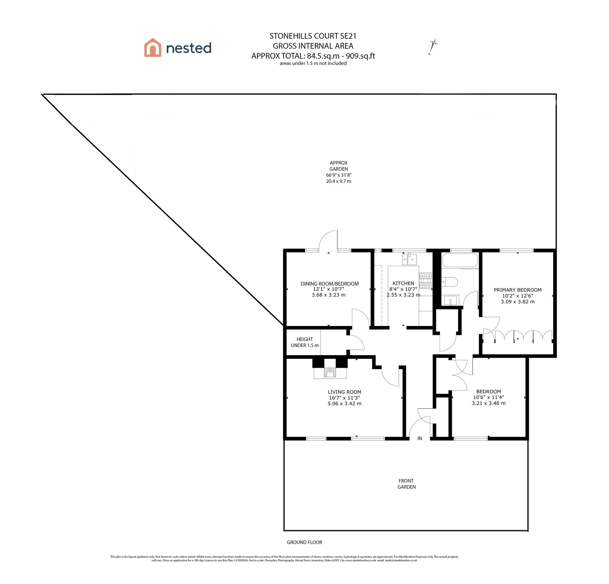 Flat 14, Stonehills Court College Road, London floorplan