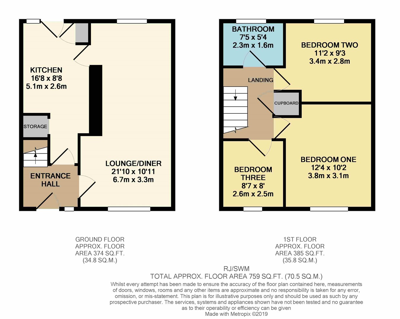 3 Bedrooms Terraced house to rent in Spinning Wheel Mead, Harlow CM18