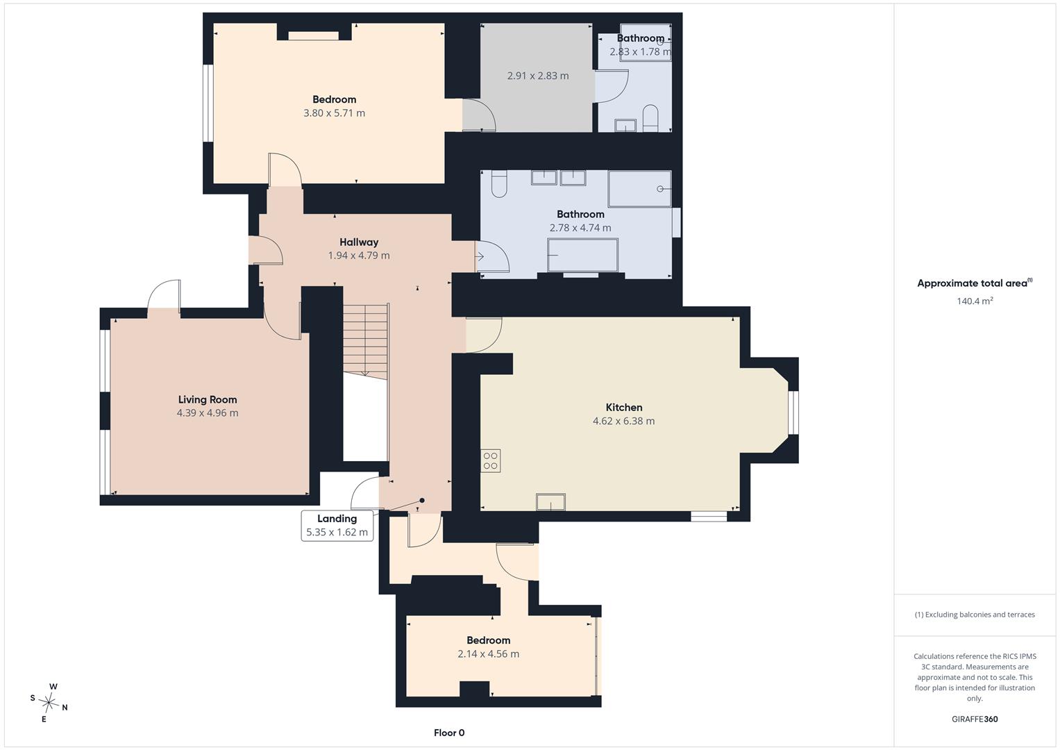 Flat 5, 16, St Georges Mount, New Brighton floorplan