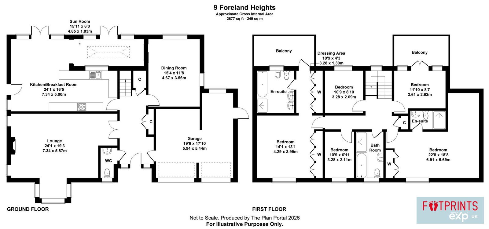 9, Foreland Heights, Broadstairs floorplan
