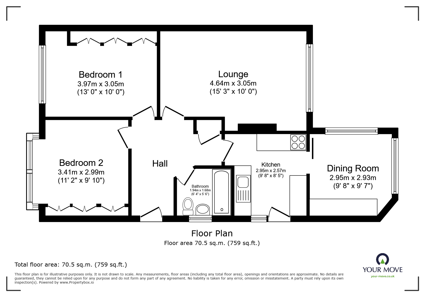 13, Dunster Road, Manchester floorplan