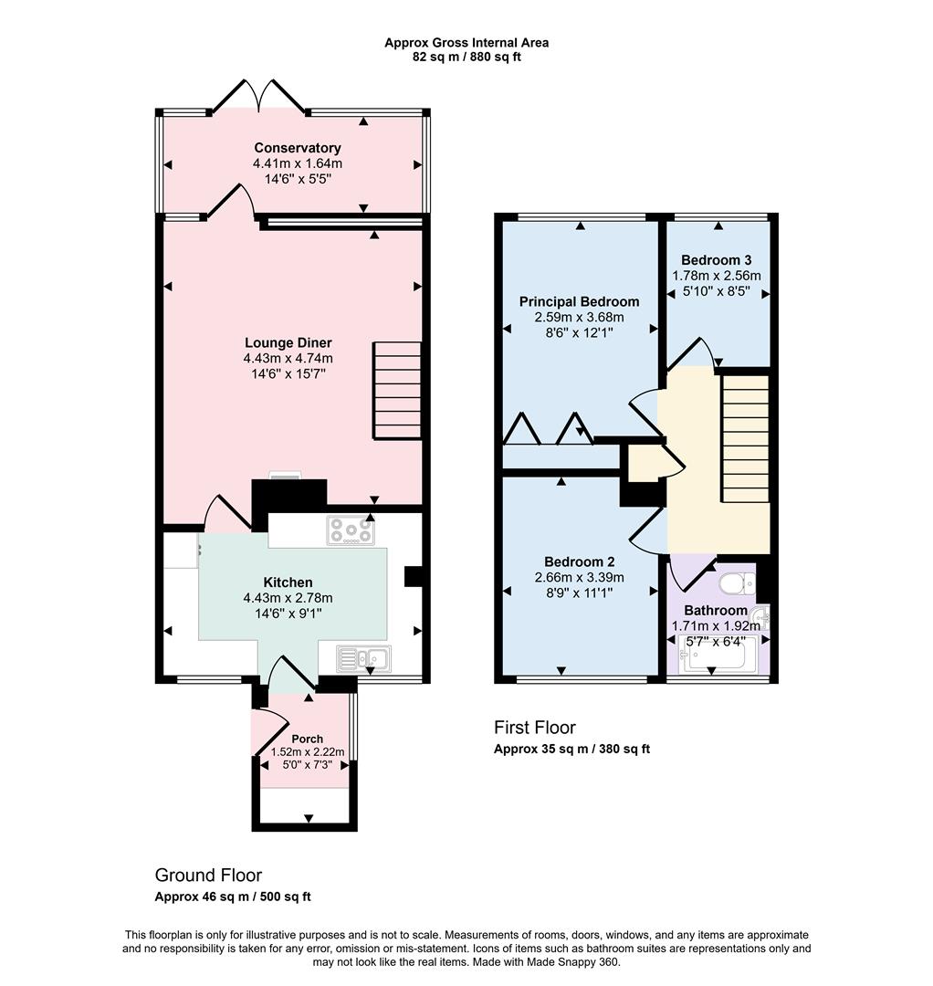 9, Birkdale Close, Nuneaton floorplan