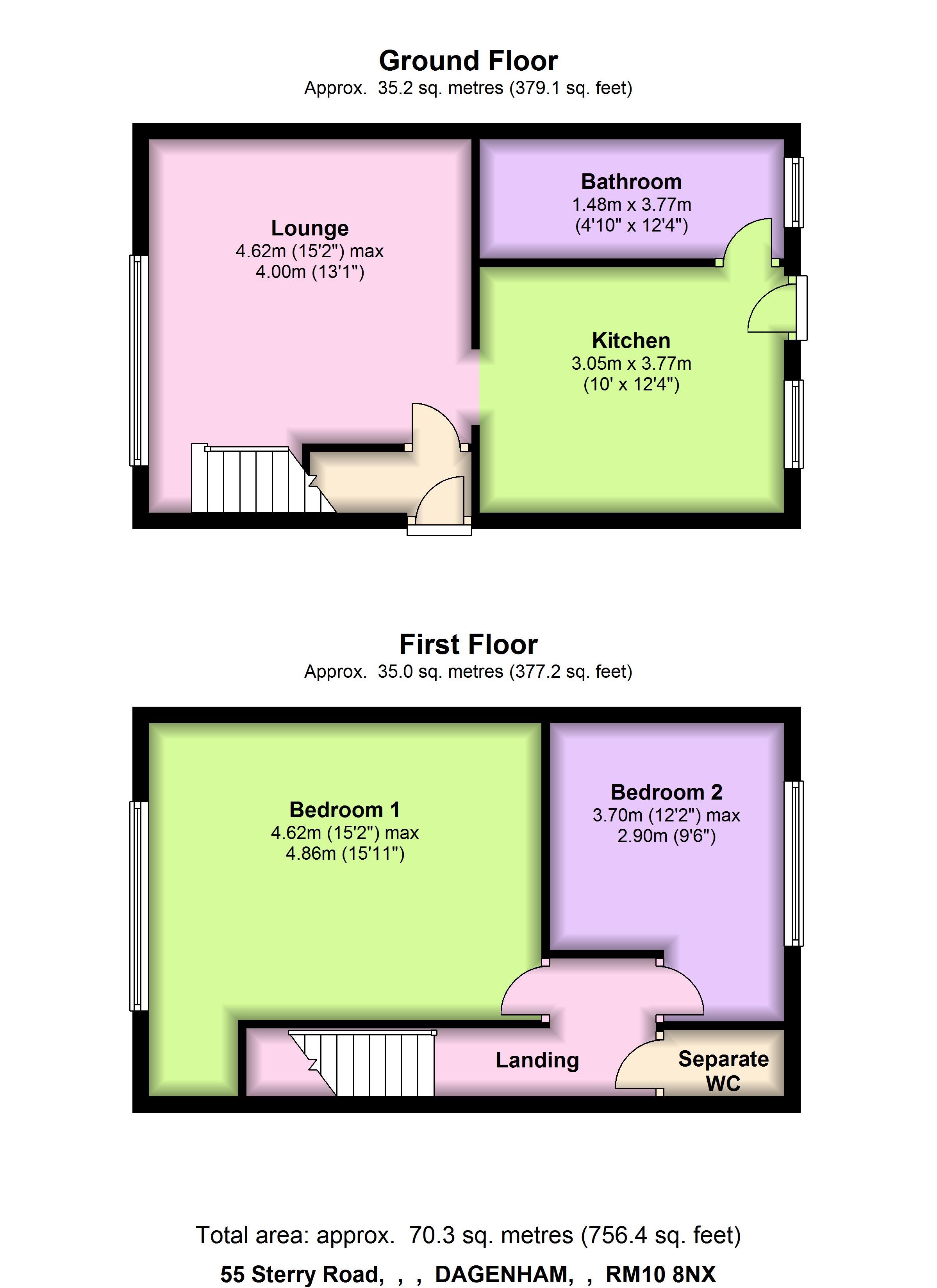 55, Sterry Road, Dagenham floorplan