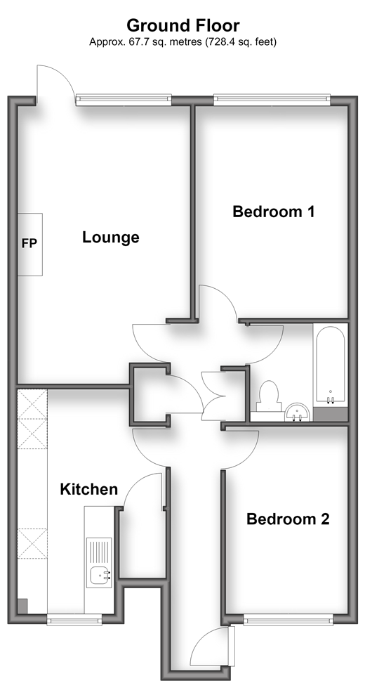 Timberhill, Ashtead floorplan