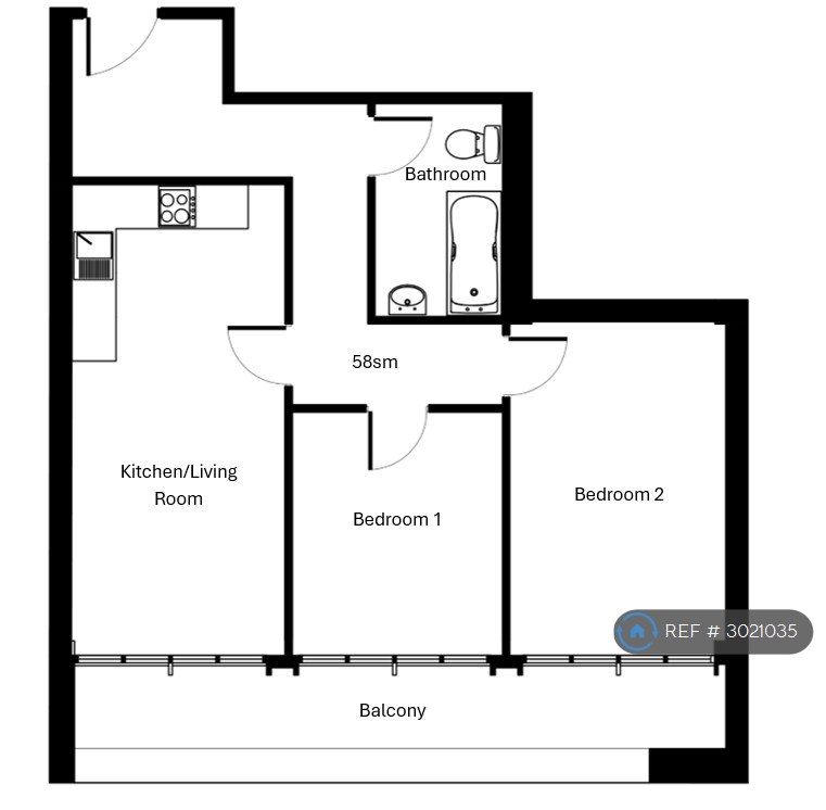 Flat, Chatham floorplan