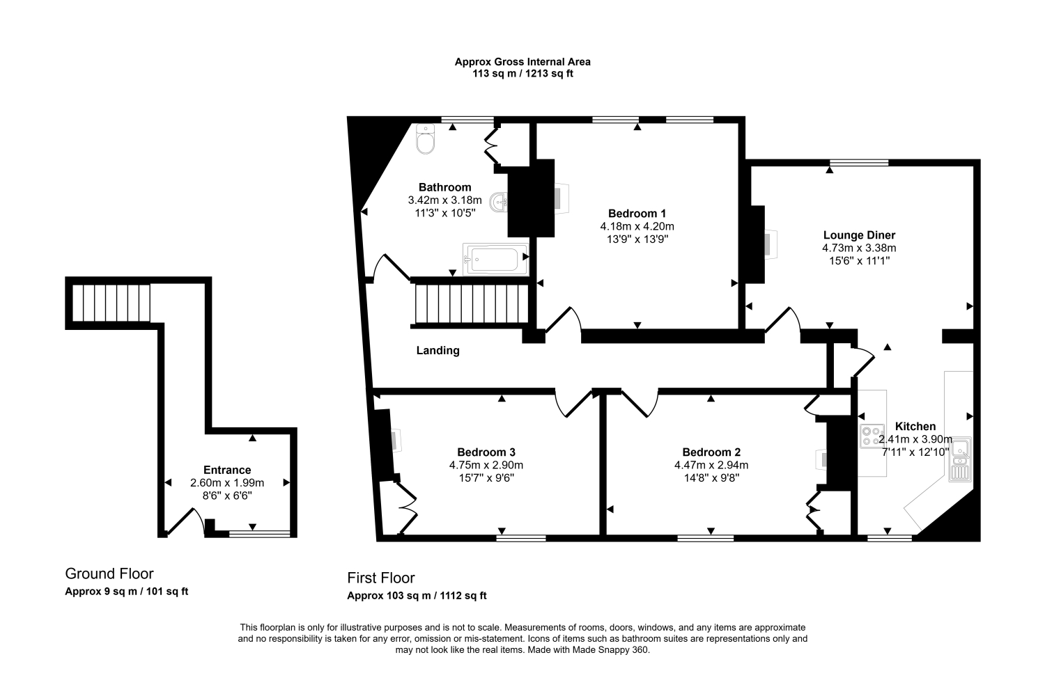 The Old Stag Inn, 7c The Soke, Alresford floorplan