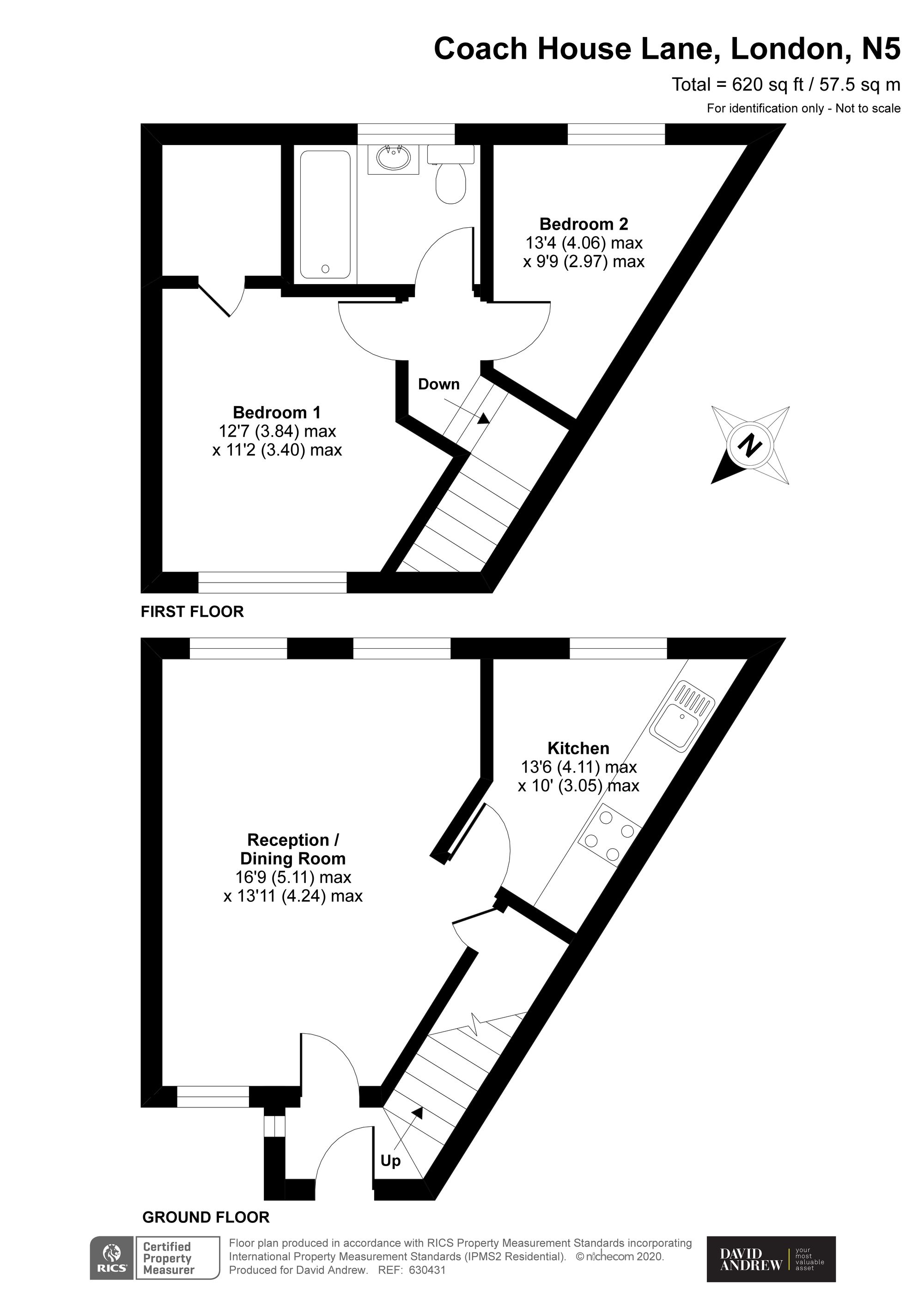 3 Coach House Lane, London floorplan