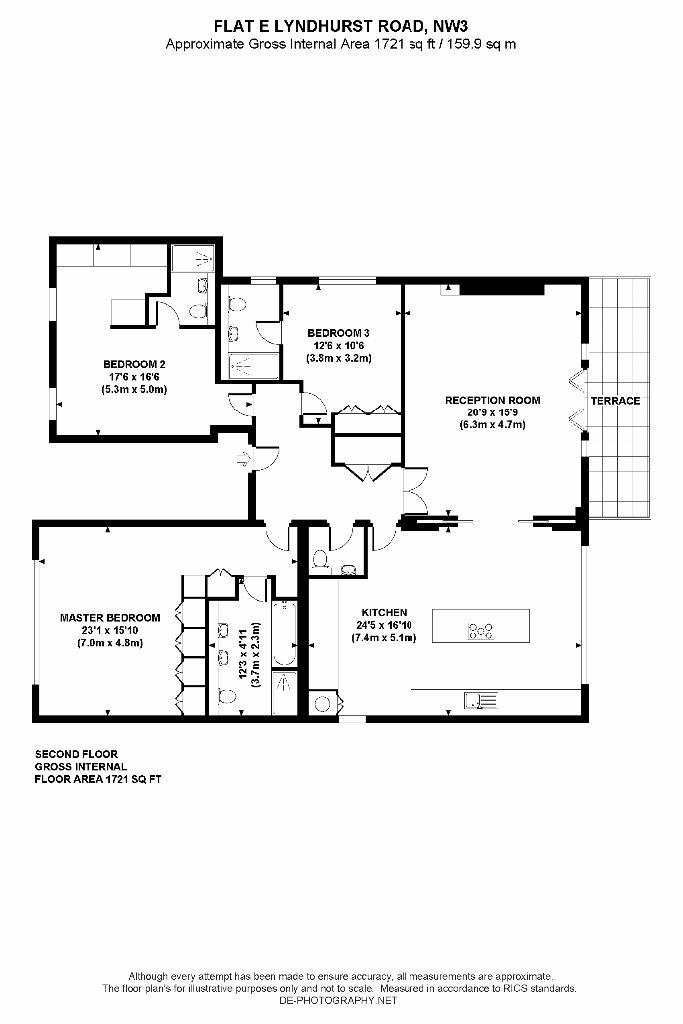 3 Bedrooms Flat to rent in Lyndhurst Road, Hampstead NW3