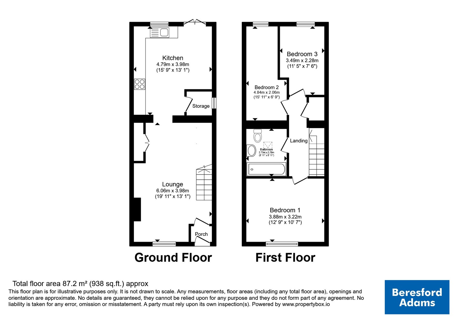 15, Rhedyw Road, Caernarfon floorplan