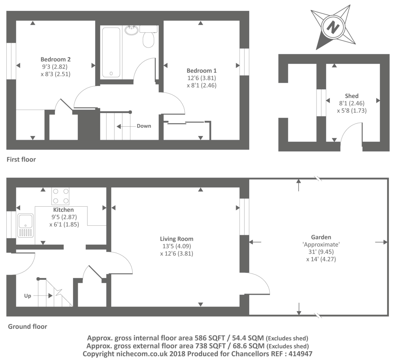 2 Bedrooms Semi-detached house for sale in Worcester Drive, Didcot OX11