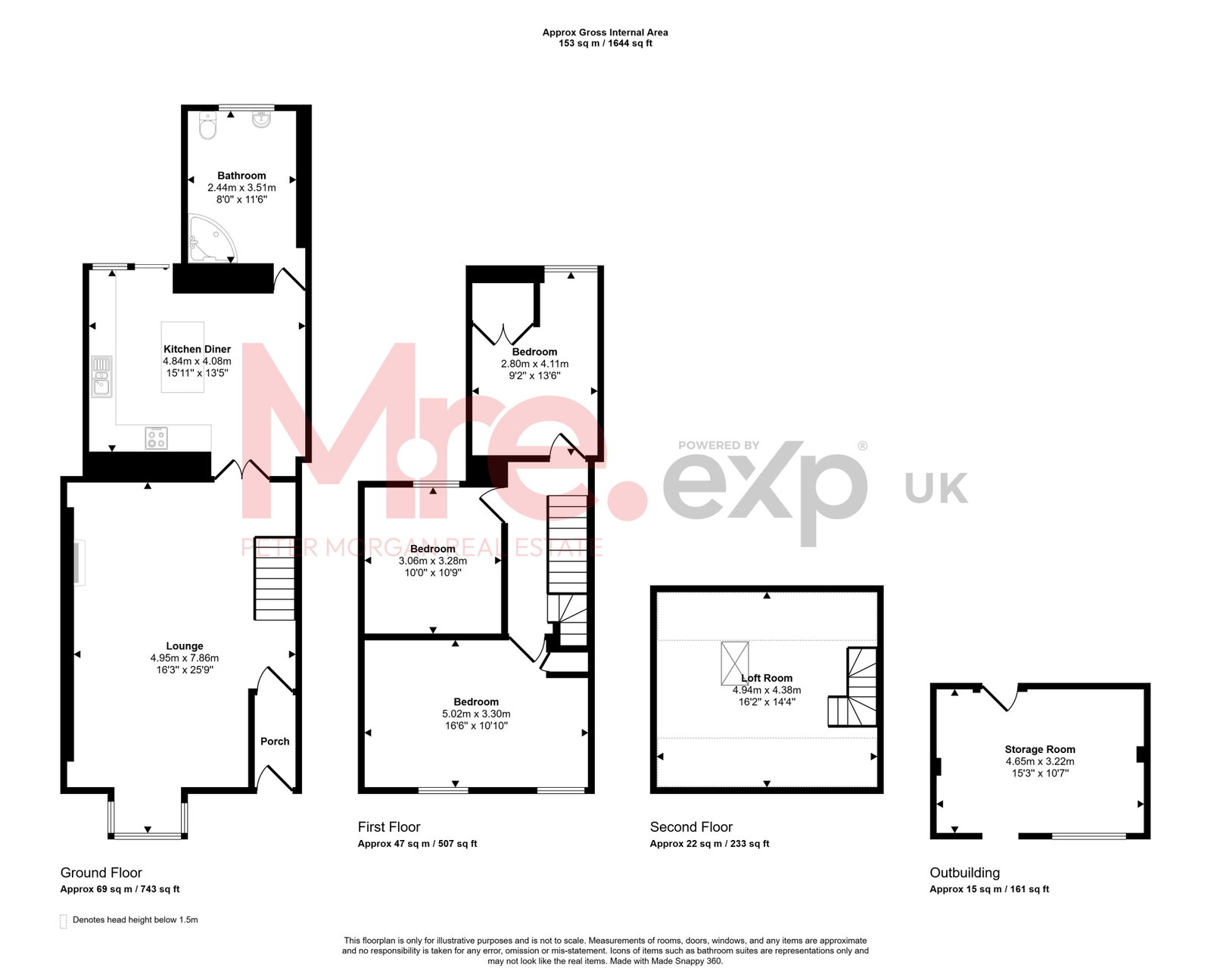 44, Ynyswen Road, Treorchy floorplan