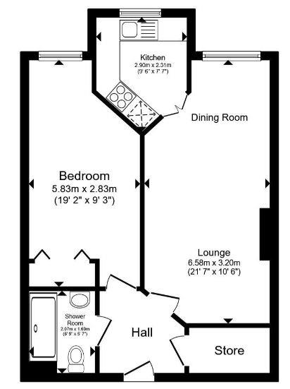 57, Arkle Court, Vicars Cross floorplan
