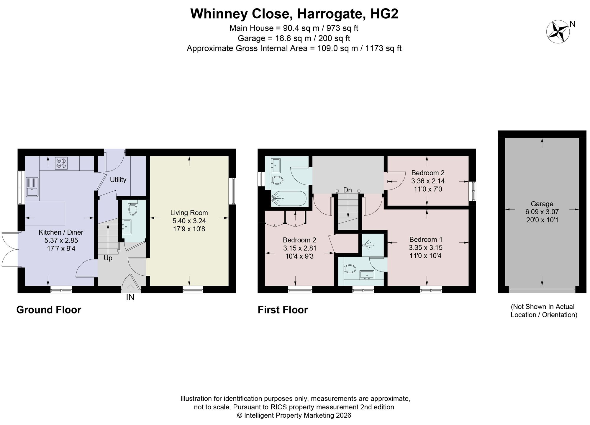 1 Whinney Close, Harrogate floorplan
