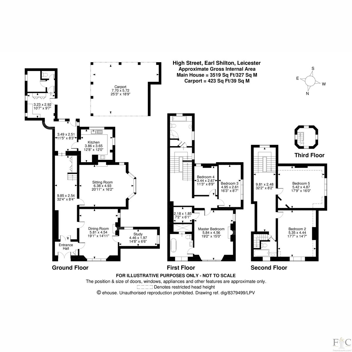 High Street Leicester, Earl Shilton LE9, 5 bedroom semidetached house