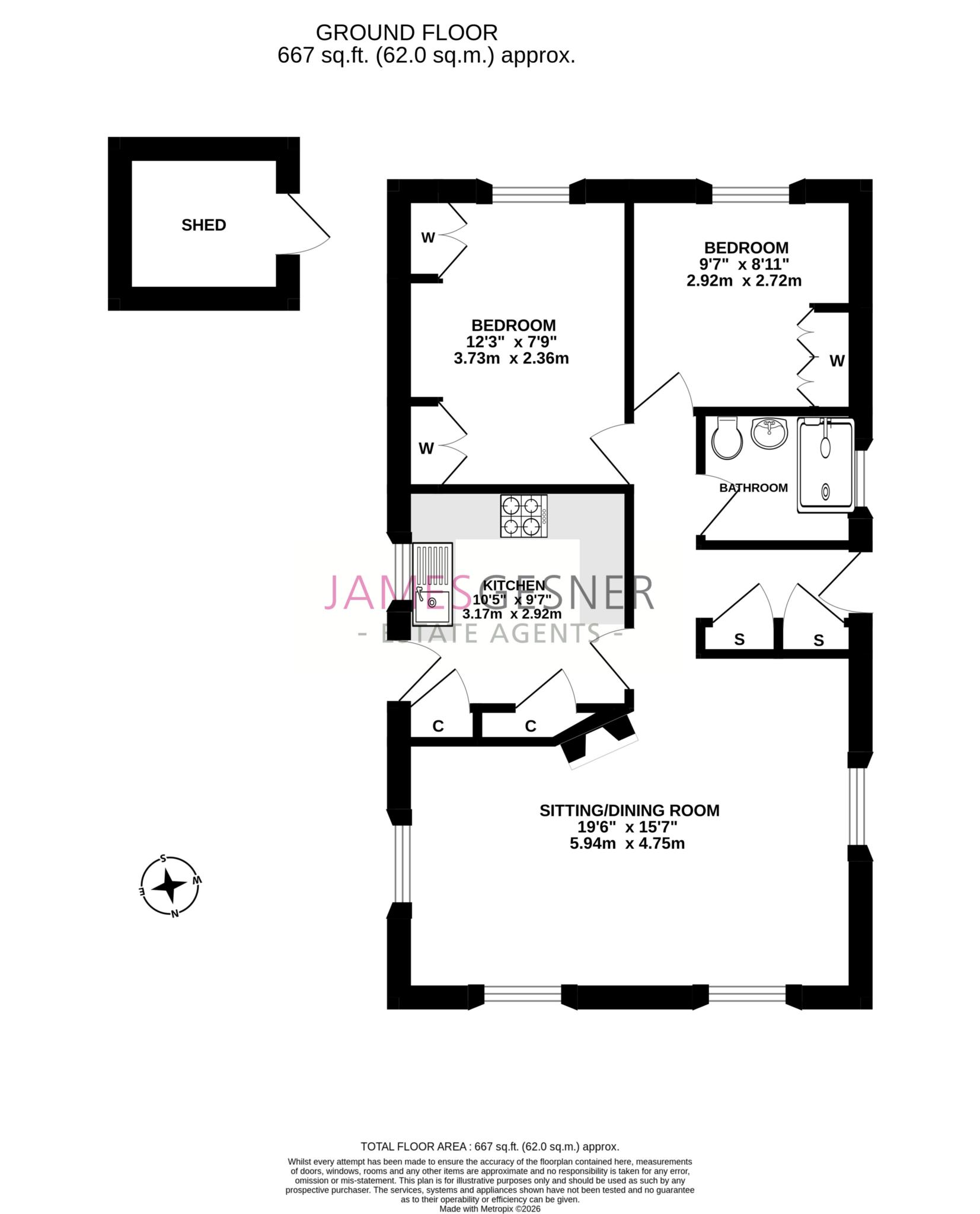 6, Kennett Place, Didcot floorplan