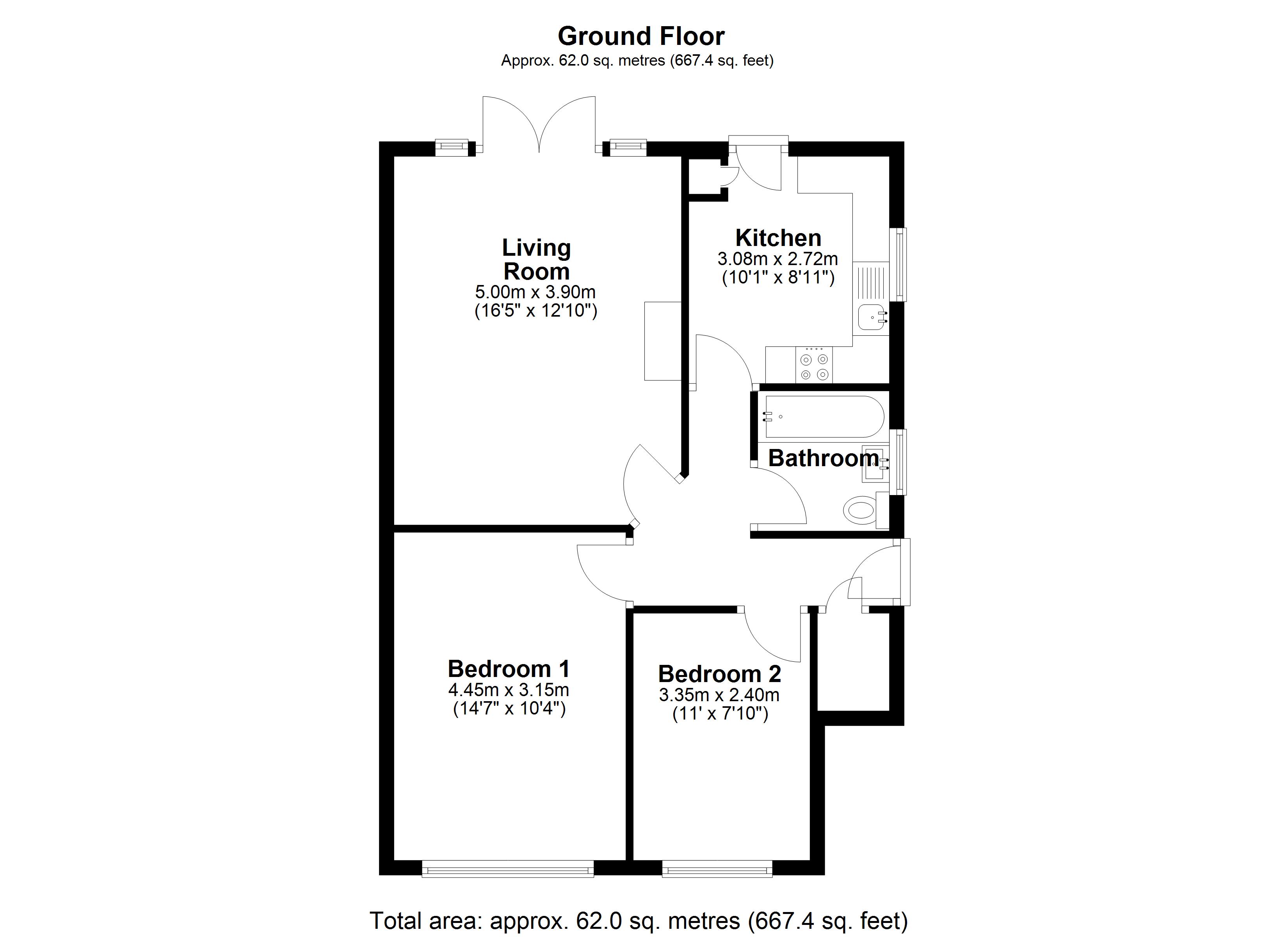 71, Catherine Drive, Sunbury-on-Thames floorplan