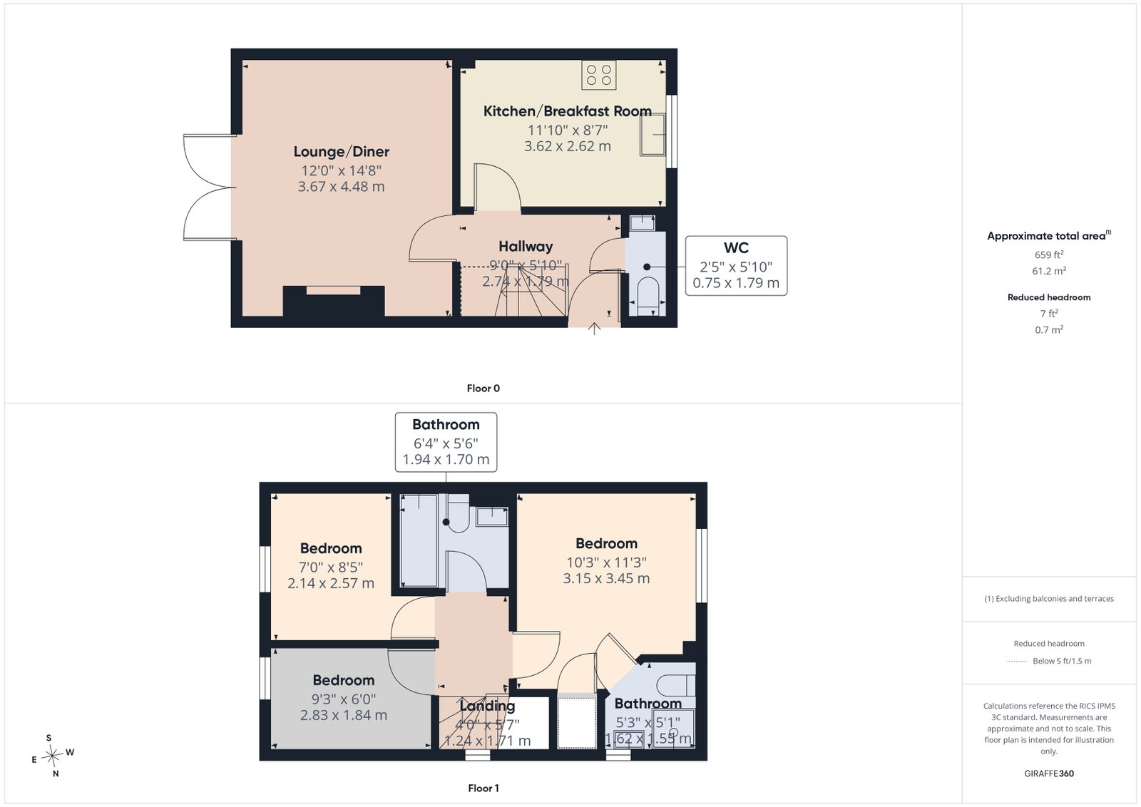 1, Campion Way, Attleborough floorplan