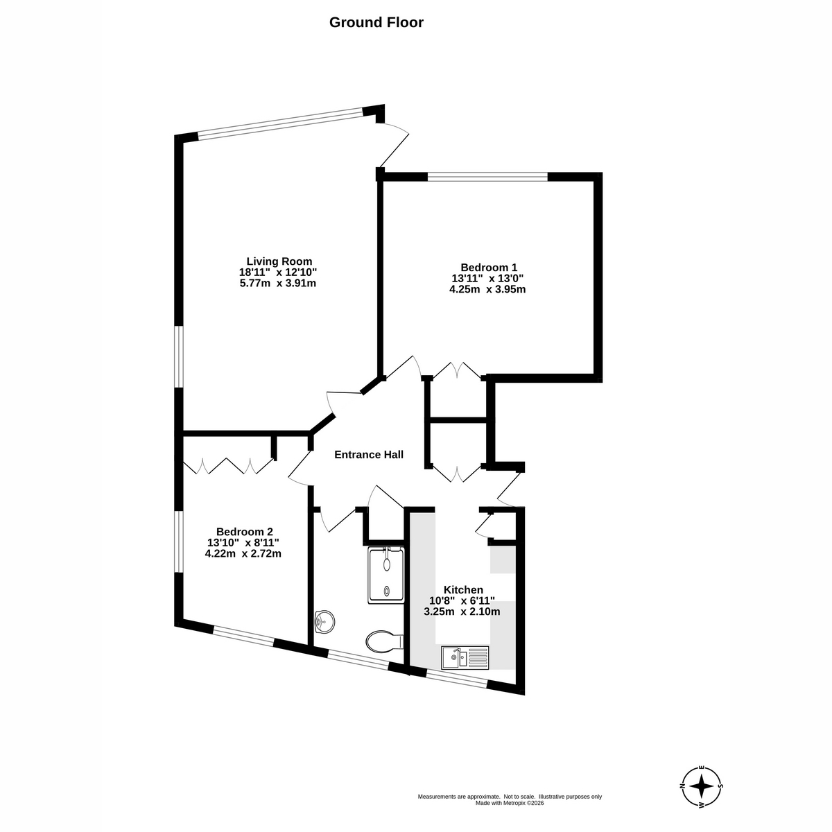 Flat Flat 50, Marine Park, Nyewood Lane, Bognor Regis floorplan
