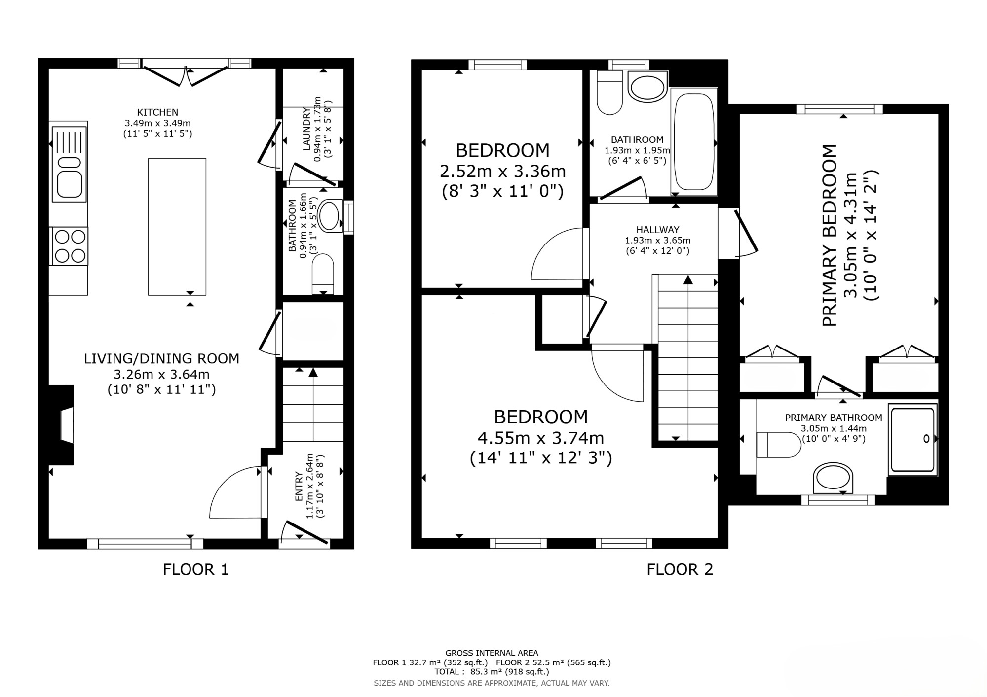3, Orchid Court, Ashford floorplan