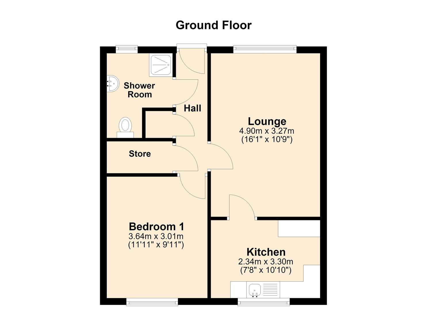25, Brixham Court, Hull floorplan