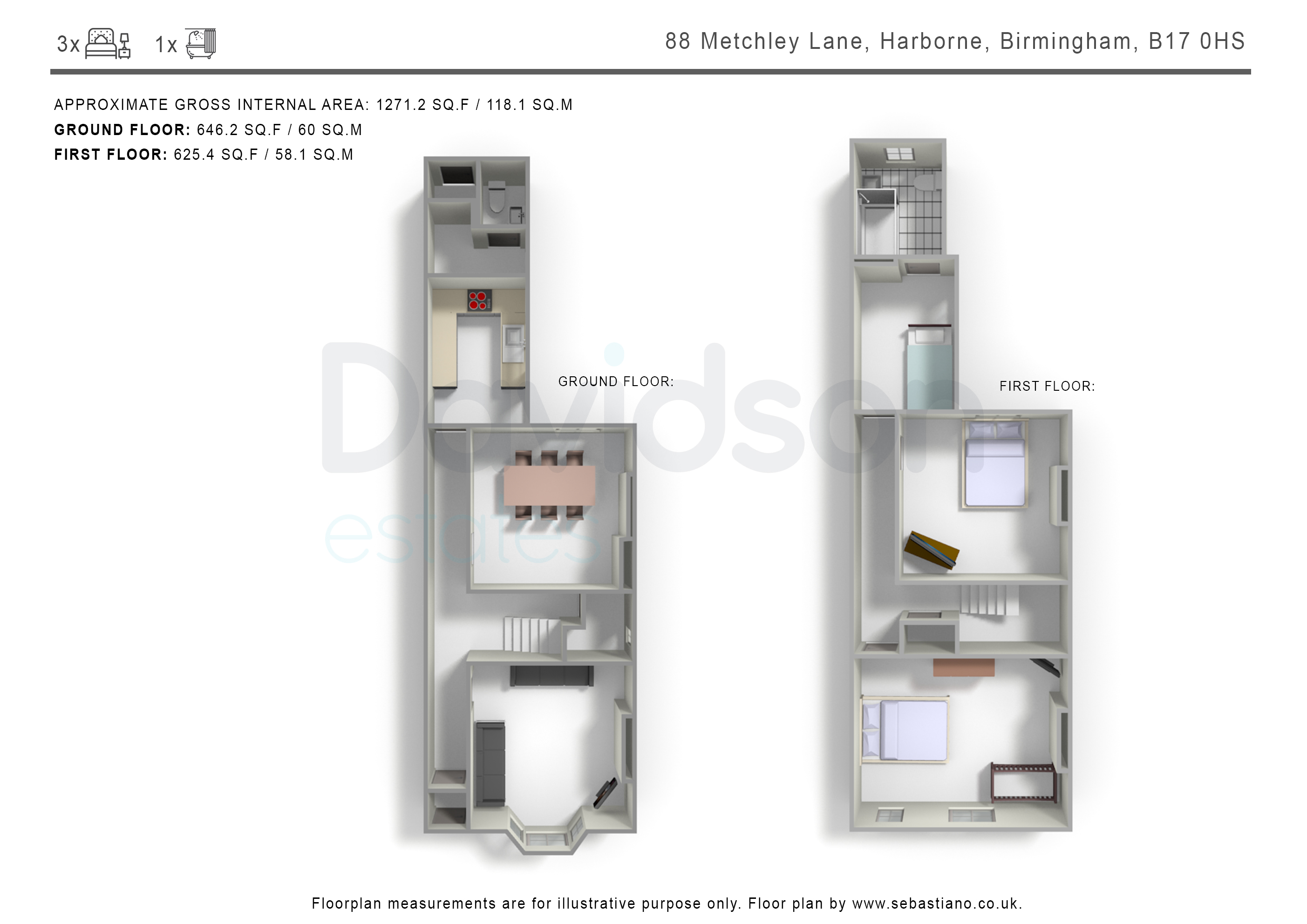 88, Metchley Lane, Birmingham floorplan