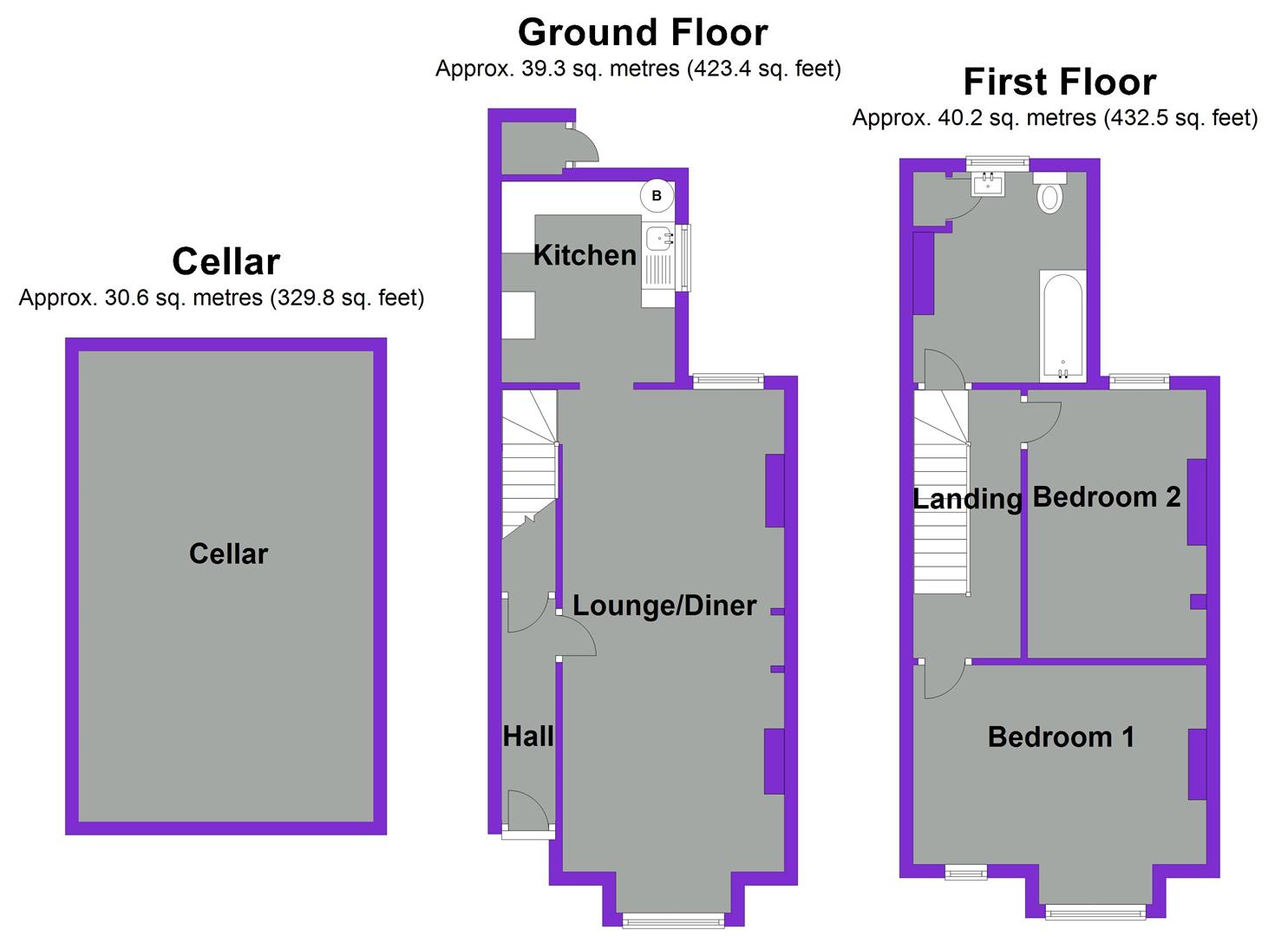 2 Bedrooms Terraced house for sale in Martins Road, Shortlands, Bromley BR2